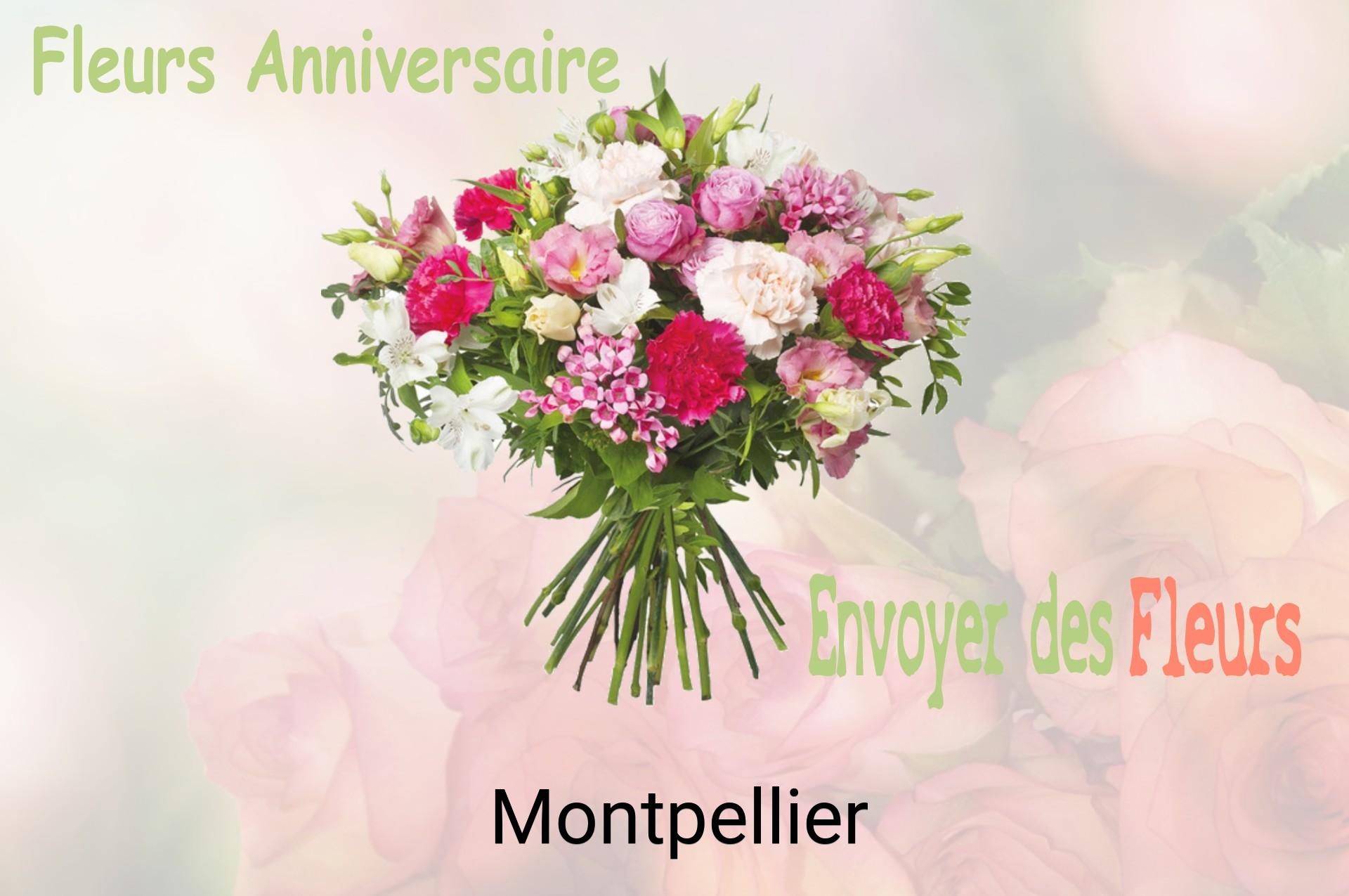 Bouquet de fleurs d’anniversaire livré à Montpellier