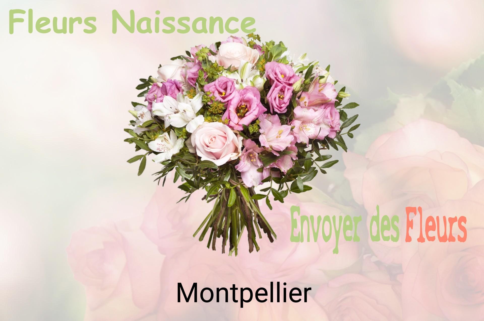 Bouquet de fleurs de naissance livré à Montpellier